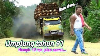 umplung pak itam muatan sawit hampir 12 ton