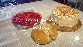 Springtime Cottagecore Baking: Strawberry Pie, Sourdough, & Carrot Cake 🍓⛅️ 🍞✨🥕