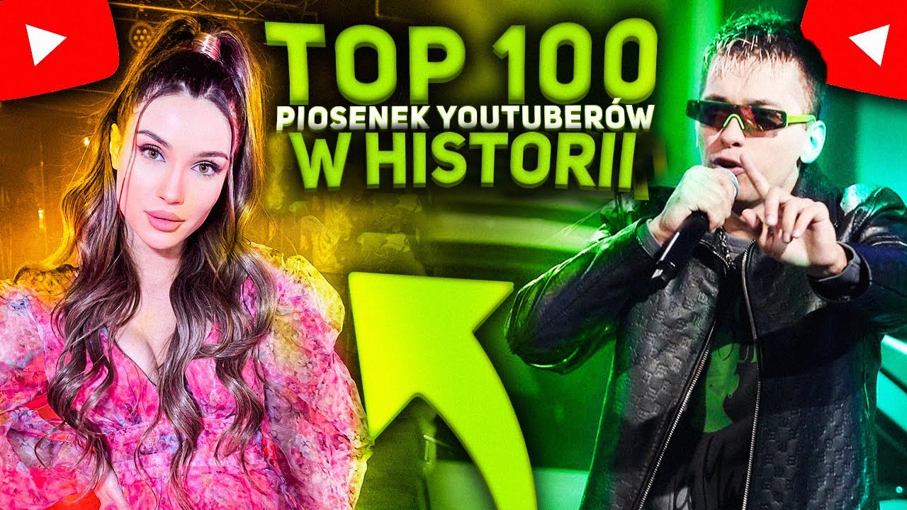 TOP 100 -  PIOSENKI YOUTUBERÓW