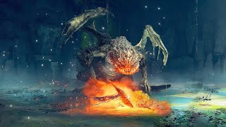 Elden Ring | Magma Wyrm Makar Boss Fight (4K 60FPS)