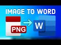 How to Convert Image to Word Document