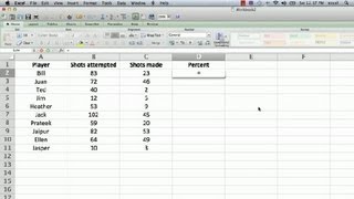 how to display a % sign in an excel formula : using microsoft excel