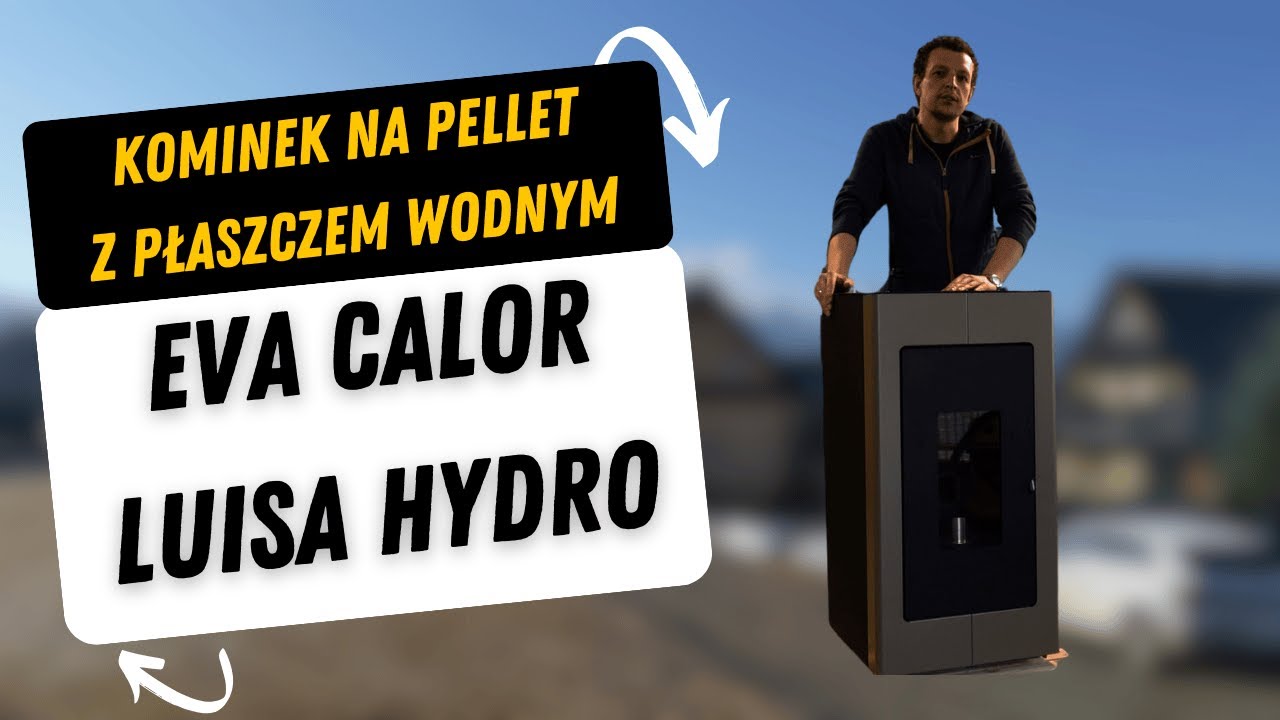 Kominek na pellet z płaszczem wodnym - Eva Calor Luisa Hydro