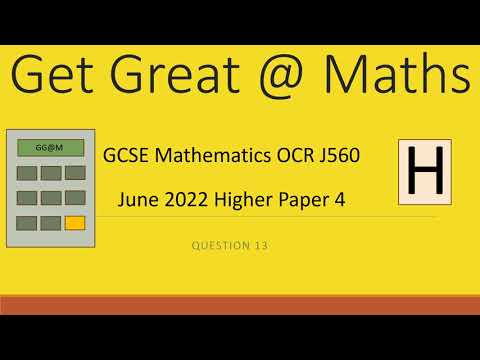 GCSE Maths Higher OCR June 22 paper 4 Question 13 - enumeration pptx