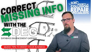 SCRS Quick Tips: Fix Missing Information with the DEG Wealth