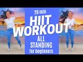 20 Minute Fat Burning HIIT Workout at Home | NO EQUIPMENT, NO FLOOR