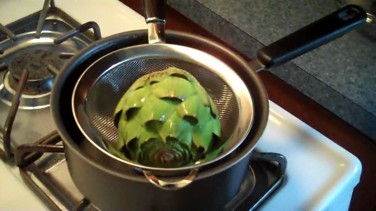35 - How to Steam a Weed (Artichoke) - YouTube