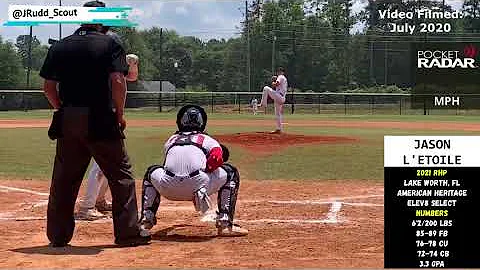 Jason L'Etoile (2021 RHP) *WWBA HIGHLIGHTS* / Elev...