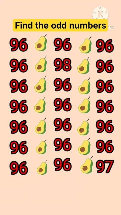 #find the odd numbers #brainteasers #braintestsolution #memory #emoji #brainmasti #logicpuzzles #yt