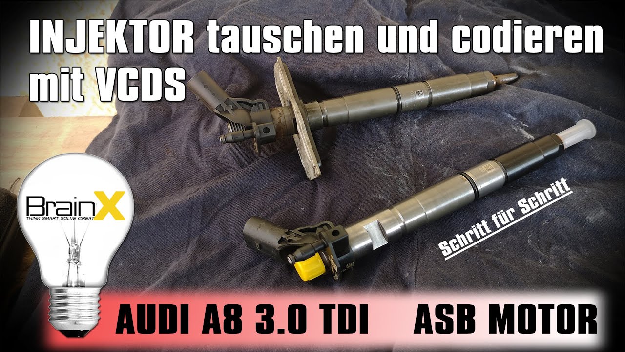 Injektor wechseln und codieren mit VCDS - Injektorproblem Audi 3.0 TDI