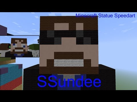  Minecraft Statue Speedart - SSundee Derp SSundee - YouTube
