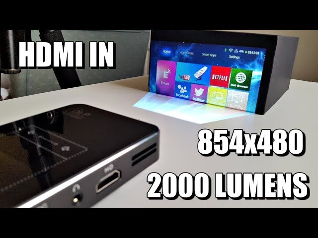 Awesome Mini DLP LED Video Projector - HD READY 1080p - 2000