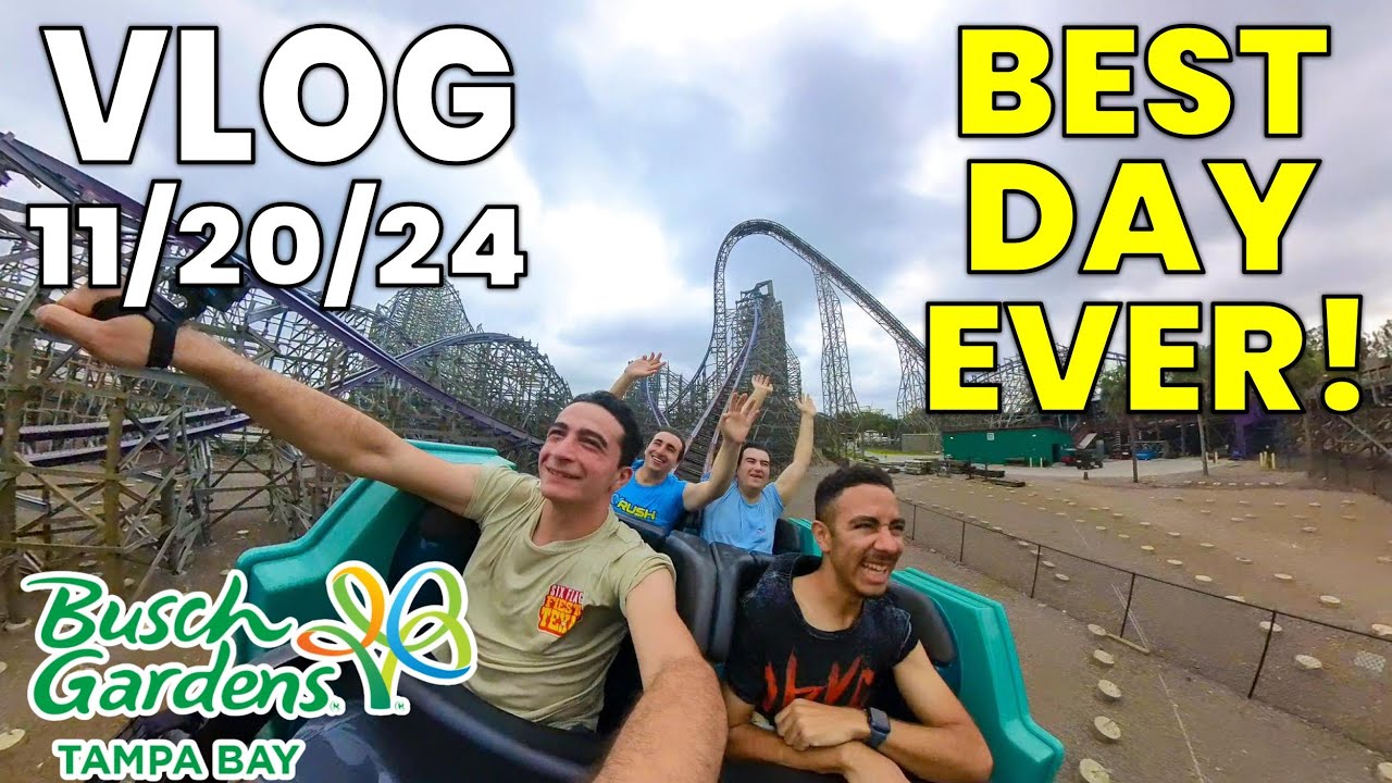 The BEST Day EVER at Busch Gardens Tampa! | Vlog 11/20/24