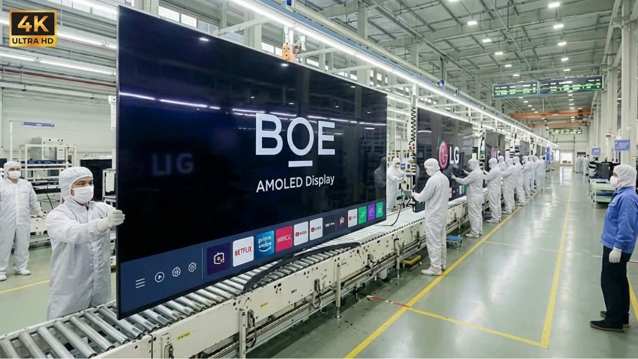 You've Never Seen This $22B Factory | BOE AMOLED Display Manufacturing ...
