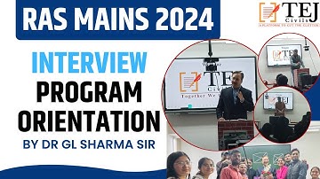 Ras Mains Interview Programme | Ras Mains Strategy 2024 | Ras Mains | Tej Civil | Dr. GL Sharma Sir