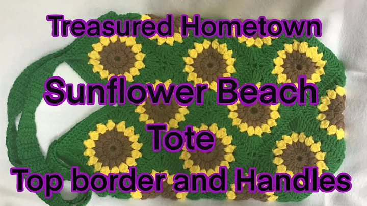 Create a Stunning Sunflower Granny Suares Boho Beach Bag