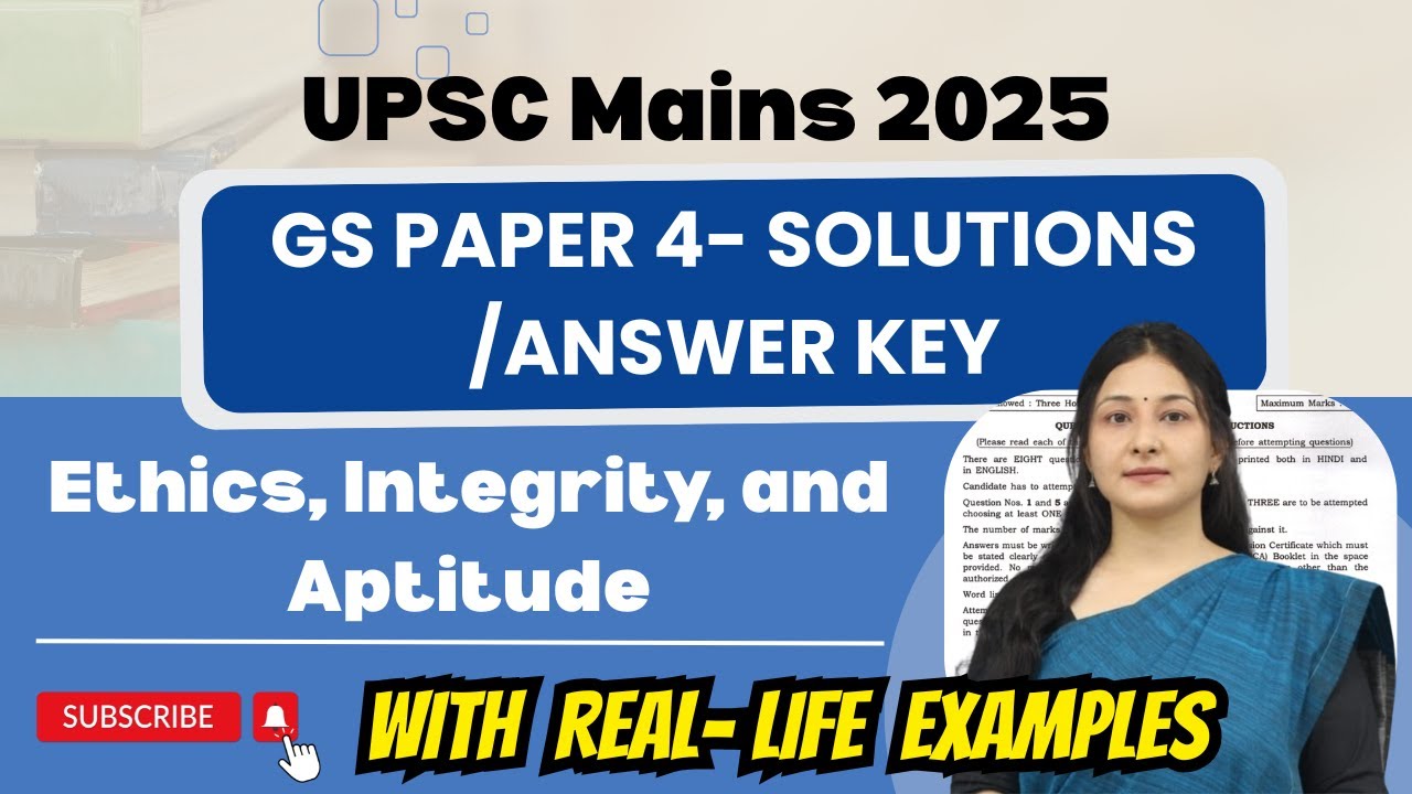 Ethics :UPSC Mains 2025 |GS Paper 4 |Section(A)|Detailed Analysis ...