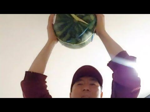 엄마가 사오신 <strong>수박으로</strong> 홈트레이닝하다 천장 뿌실뻔ㅠ