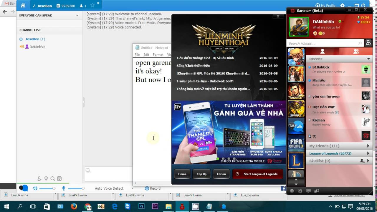 garena talk  New  Garena talk has stopped working