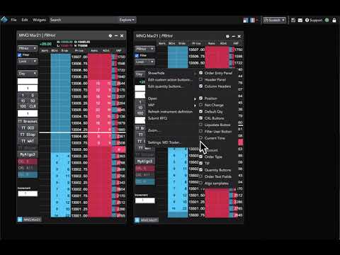 Trading Futures & Bitcoin - Learn about configuring MD Trader (Market Depth Trader aka DOM)