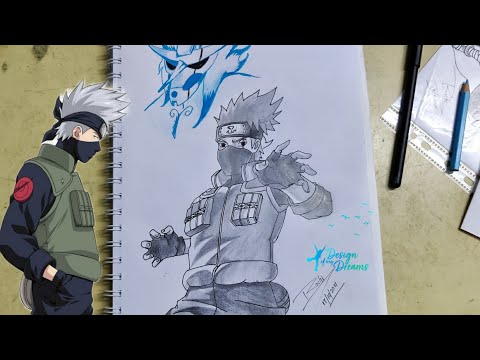 How to draw kakashi anbu easy step by step - YouTube