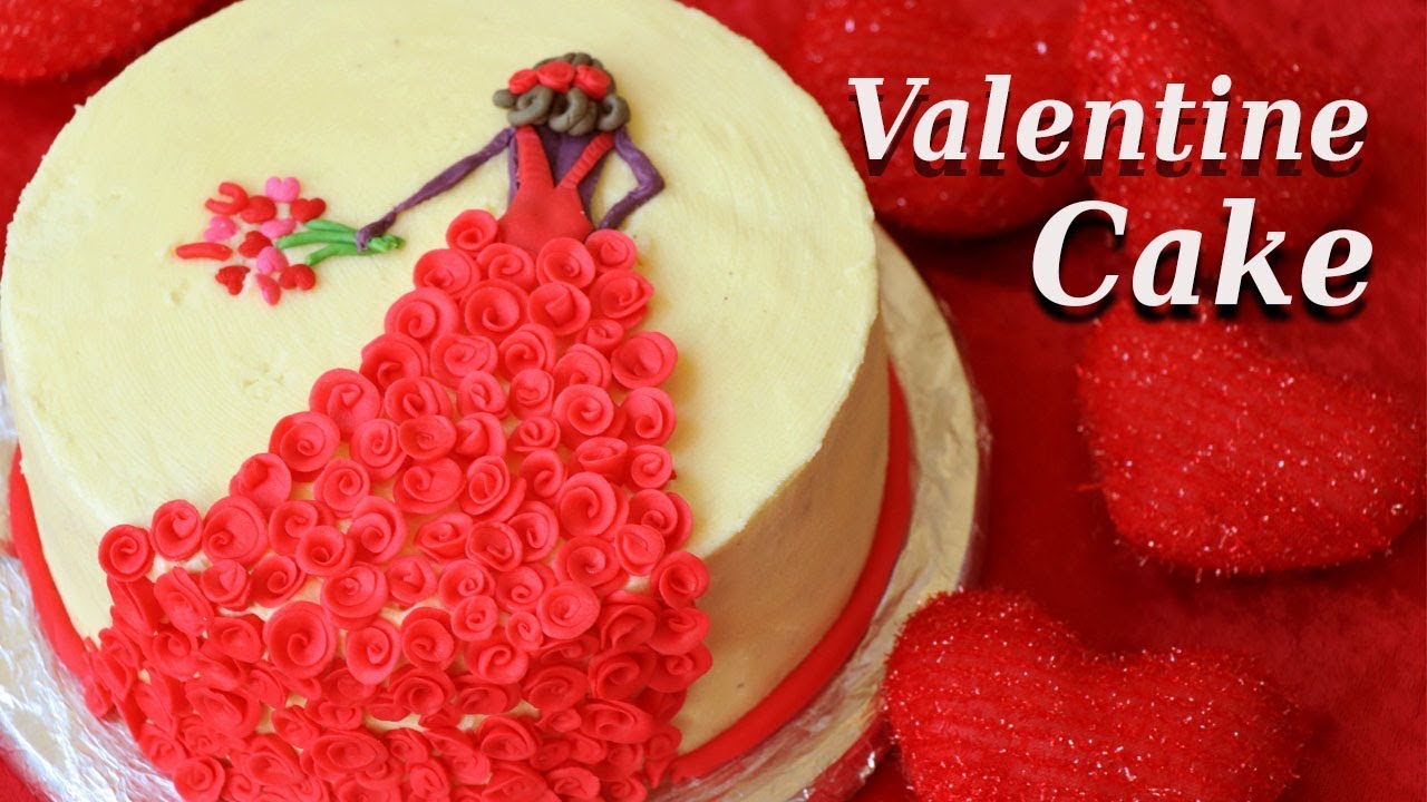 Valentine's Day Cake Recipe - YouTube