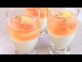 【白桃バニラのコンポートと桃のブランマンジェ】How to make white peach vanilla compote and peach blancmange│POHOHOMI