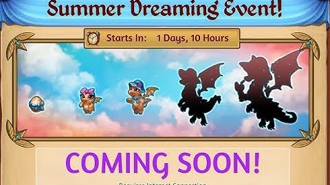 Streaming Ep1: Summer Dreaming Event Day 1 - Merge Dragons 3/15