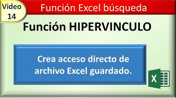 14 funcion excel busqueda: HIPERVINCULO