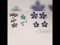 Aretes De Flor Con Gotas De Cristal, Alambrismo