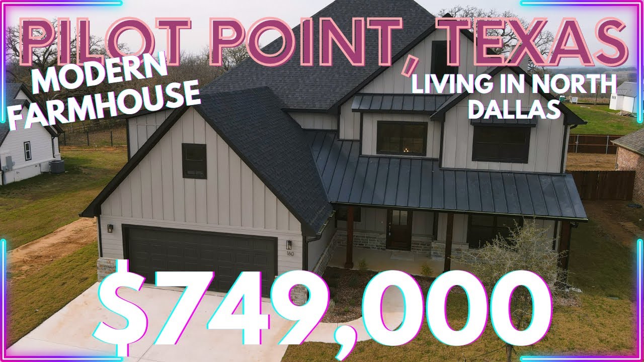 MODERN FARMHOUSE TOUR PILOT POINT TX HOMES FOR SALE LIVING IN NORTH