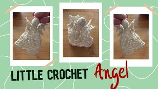 I Crocheted a Small Angel Ornament | Not Just a Christmas Present