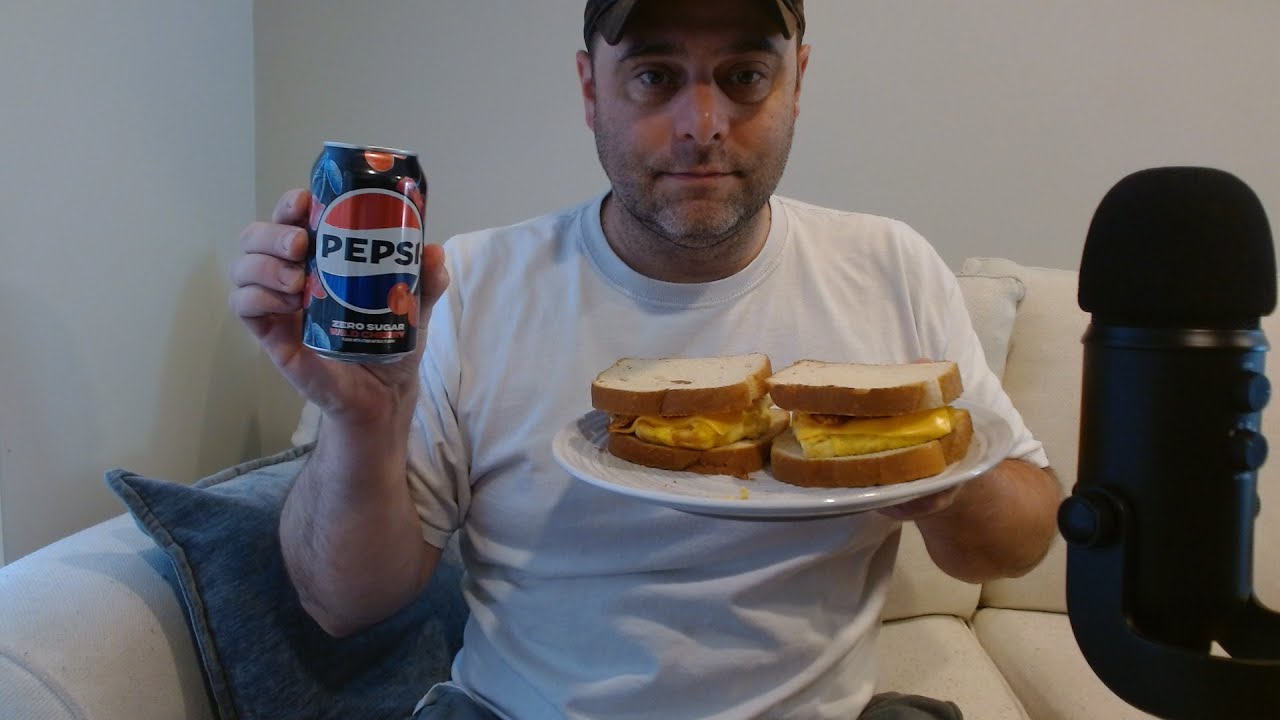 ASMR Eating Bacon, Egg and Cheese Sandwiches