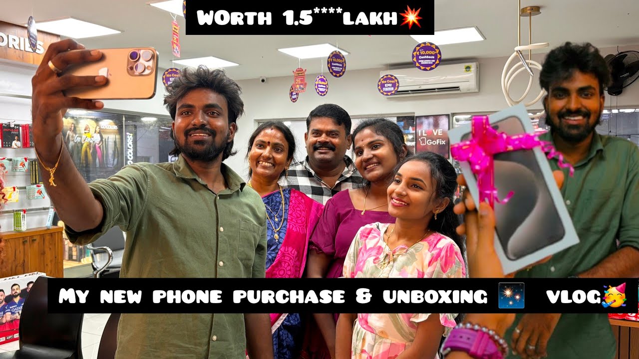 New phone vaangiten guys❤😌 worth1.15****lak💥My new phone purchase and unboxing vlog😍🥳 #subscribe