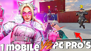 1 MOBILE VS 2 PC PRO’S *insane 1v2*🔥😲 | BLOOD STRIKE