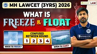 What is Freeze & Float in CAP Round?🤔MH LAWCET (3yrs) 2026 Admission Process | CAP Rounds 1, 2, 3, 4