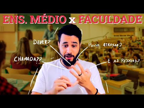 Vídeo: Diferença Entre O Ensino Médio E A Faculdade