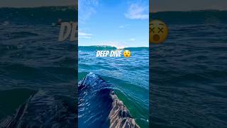 POV DEEP DUCK DIVE 😵 #surfing #povsurfing