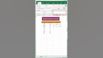 Mod Function in Excel👍| #64 Excel Trick | #shorts #youtubeshorts #trending #exceltutorial
