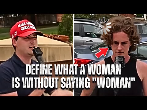 Liberal Woman Goes BLANK When Conservative Dares To Ask Him This...