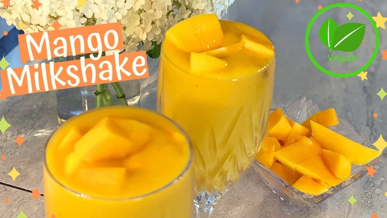 How to make MANGO MILKSHAKE (dairy free)