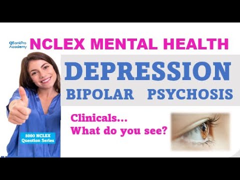 NCLEX QUESTIONS and Answers, DEPRESSION, BIPOLAR, Nursing PSYCH SYMPTOMS, Nurse Review, High Yield by QBankpro Academy