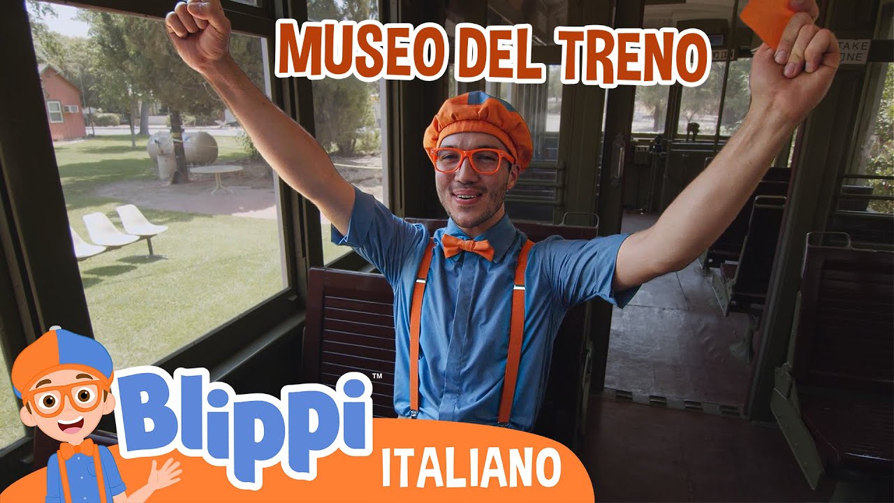Blippi al Museo del Treno | Blippi in Italiano | Video educativi per bambini