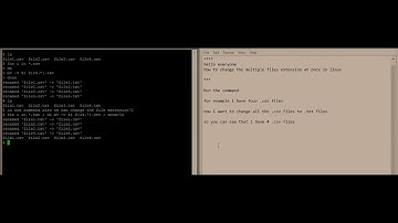 How to change multiple file extension at once in #linux  #ubuntu