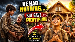 The Poor Boy Who Had Nothing... But One Act of Kindness Changed His Life Forever  Emotional Story