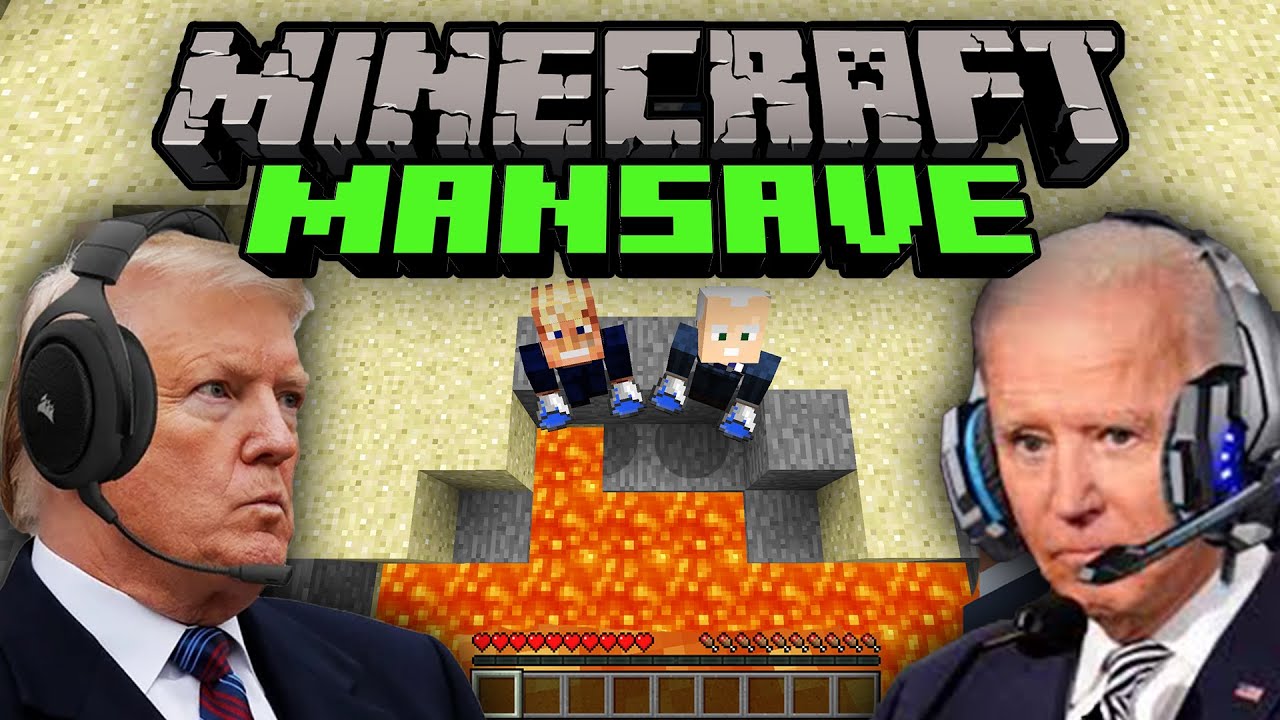 Президенты США играют в Minecraft Mansave
