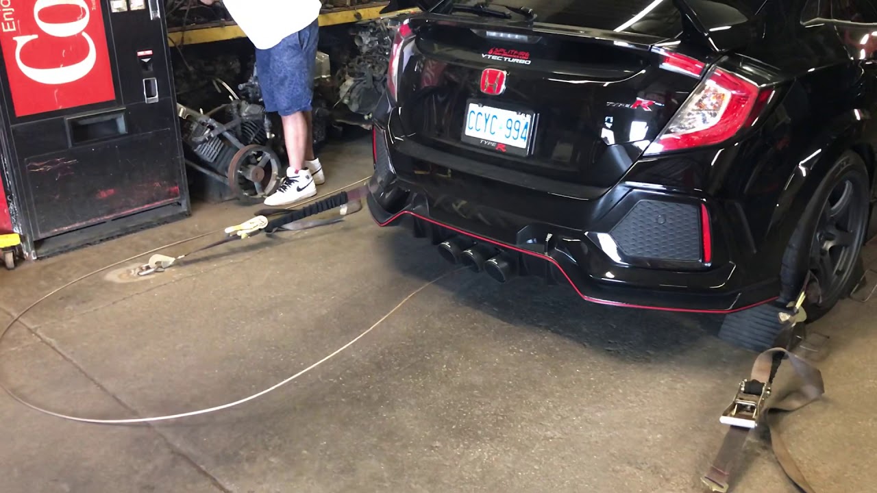 FK8 Honda Type R Dyno 450hp 363fpt - YouTube