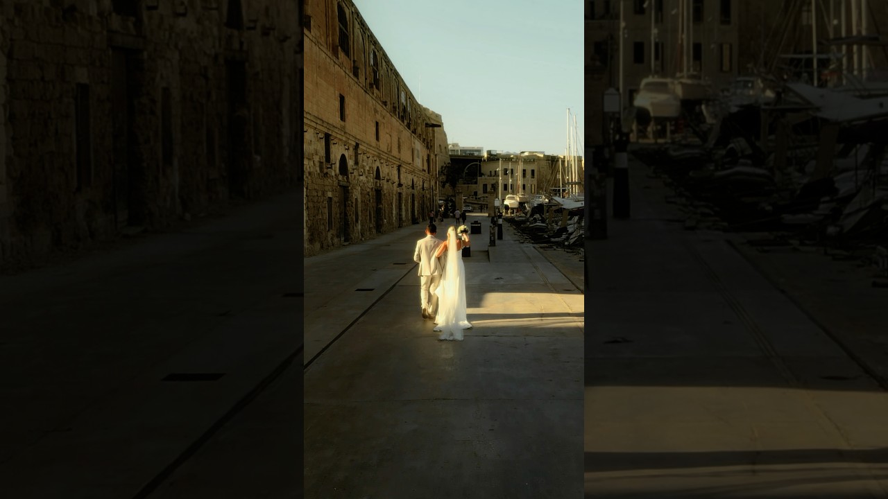 Sposi al tramonto | Riprese con drone  Malta – Wedding Cinematic