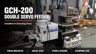GCH-200 Double Servo Feeder for Stamping Press | High-Speed Coil Feeding Line