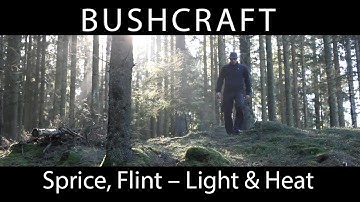 No Tool Bow Drill (Survival) Spruce tree, spruce roots and flint.